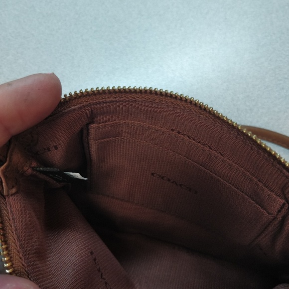 Wristlete dark tan, coach - Picture 3 of 8